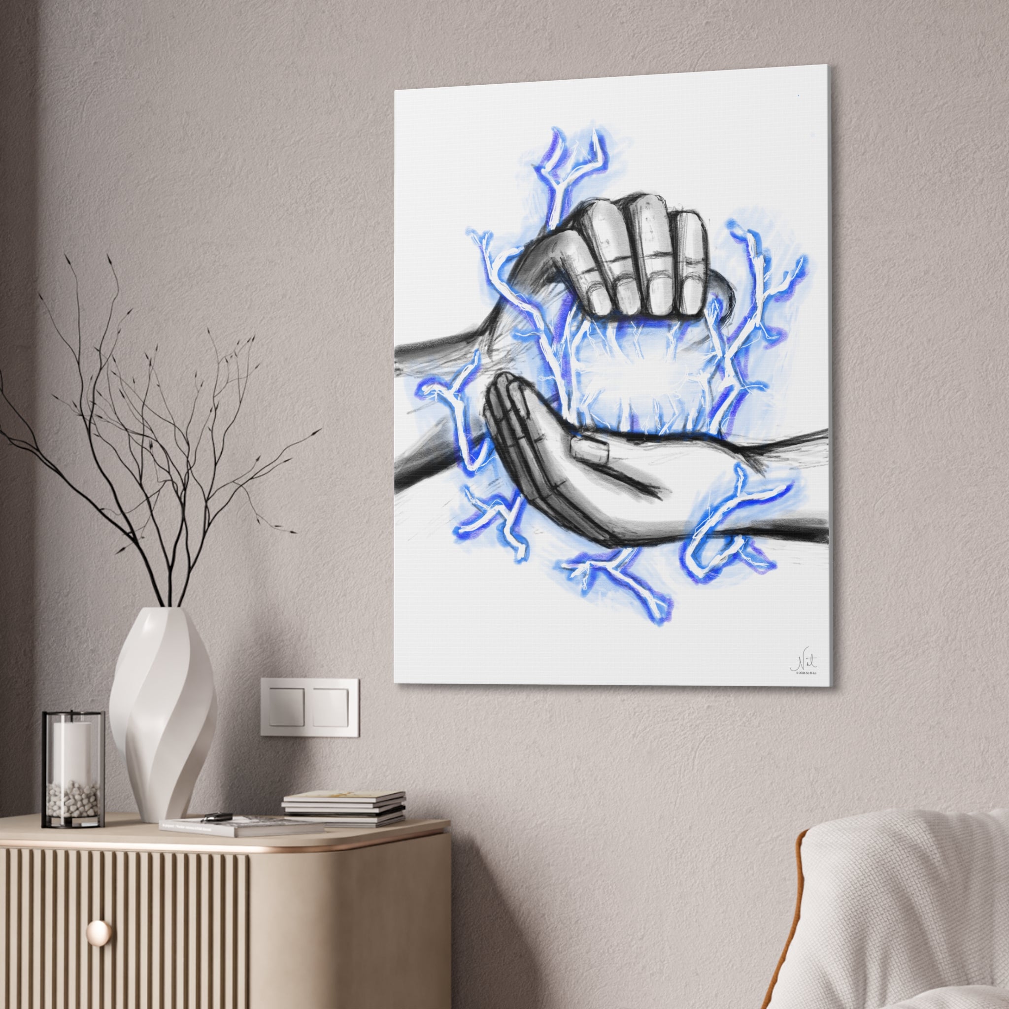 "Untapped" Art Canvas Print — Modern Abstract Wall Decor