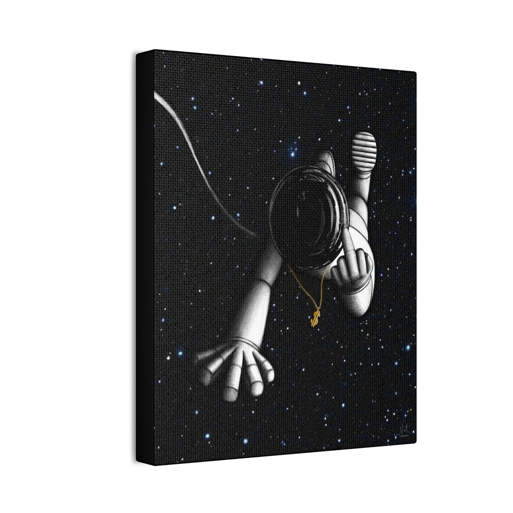 "Give Me Space" Art Canvas Print — Modern Abstract Wall Decor
