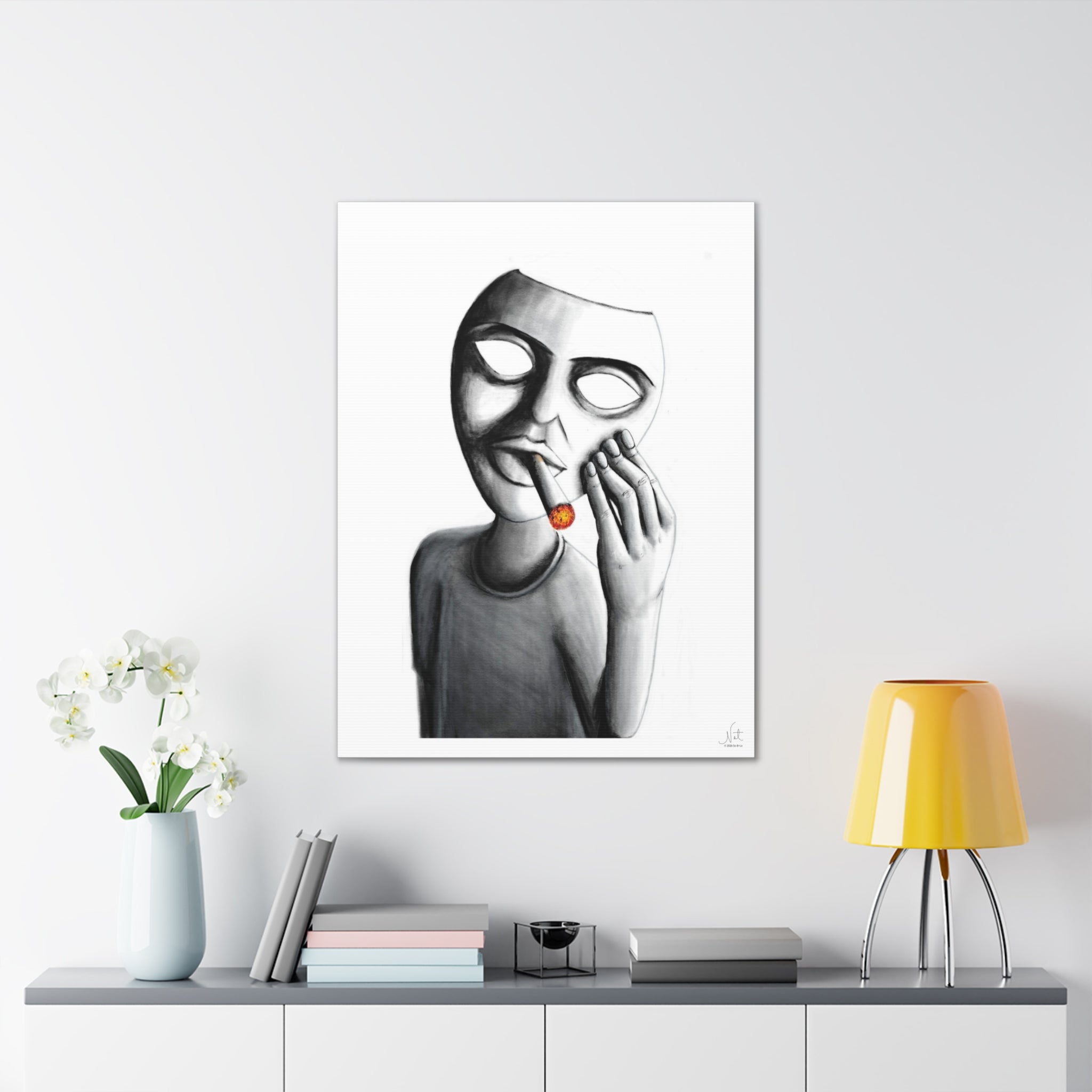 "Show Off" Art Canvas Print — Modern Abstract Wall Decor