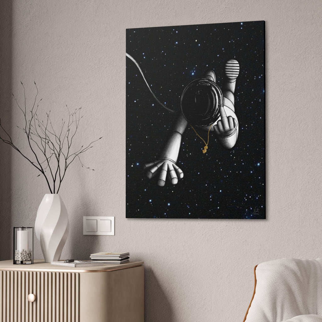 "Give Me Space" Art Canvas Print — Modern Abstract Wall Decor