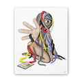 "Wired Tangles" Art Canvas Print — Modern Abstract Wall Decor