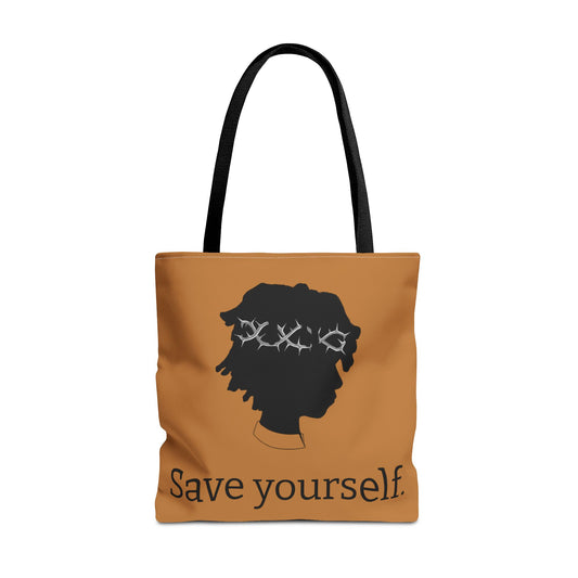 "Save yourself" Tote