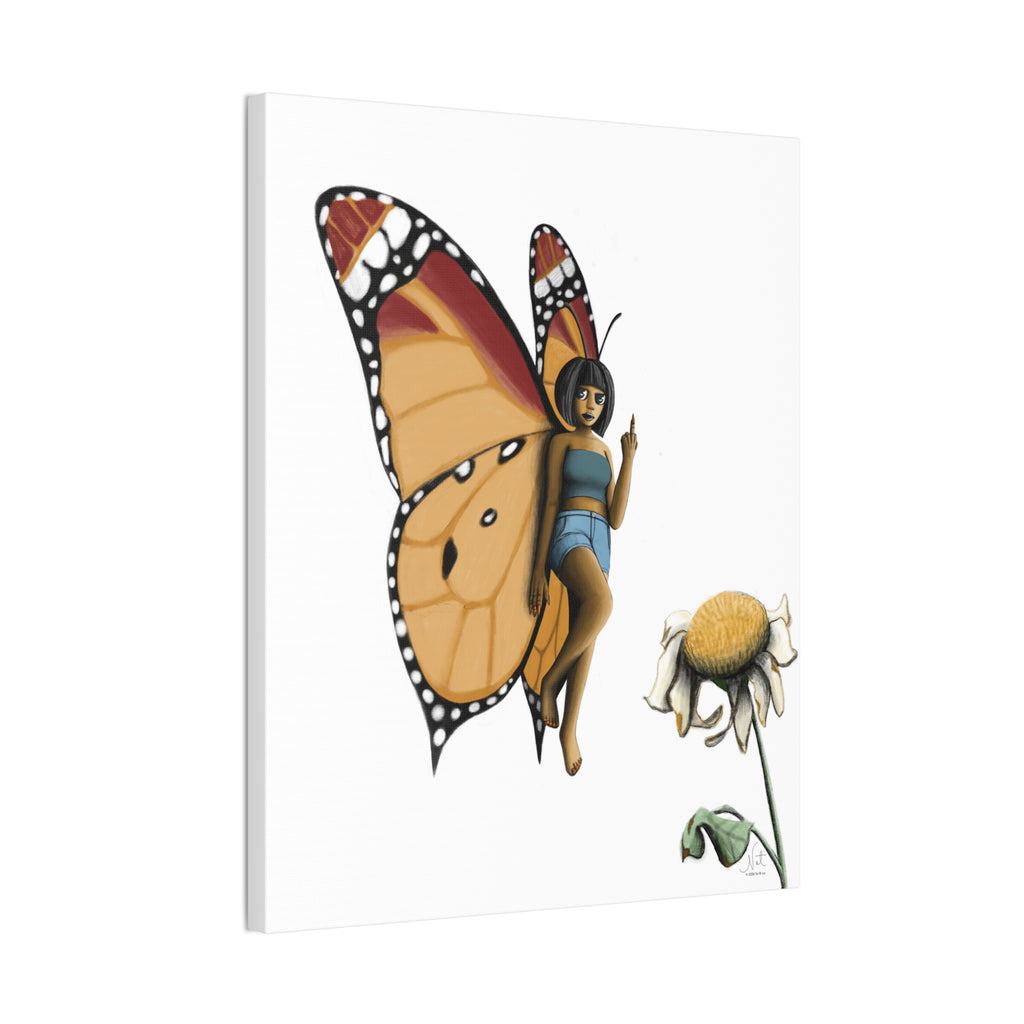 "Beautiful Menace" Art Canvas Print — Modern Abstract Wall Decor