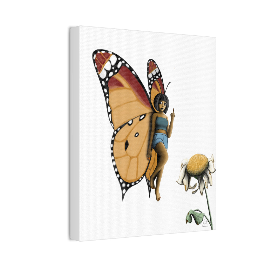 "Beautiful Menace" Art Canvas Print — Modern Abstract Wall Decor