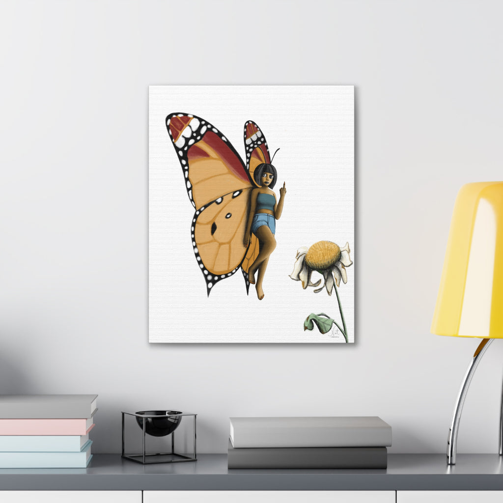 "Beautiful Menace" Art Canvas Print — Modern Abstract Wall Decor