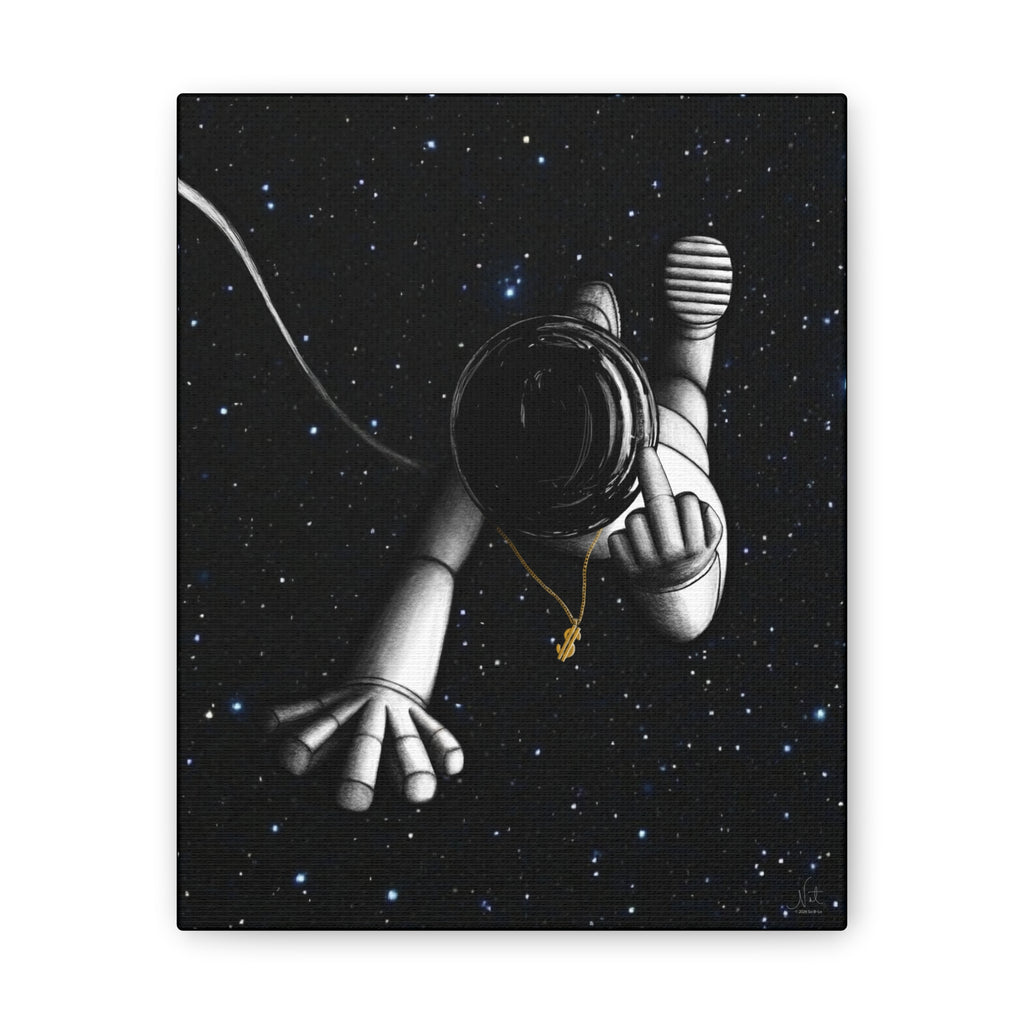 "Give Me Space" Art Canvas Print — Modern Abstract Wall Decor