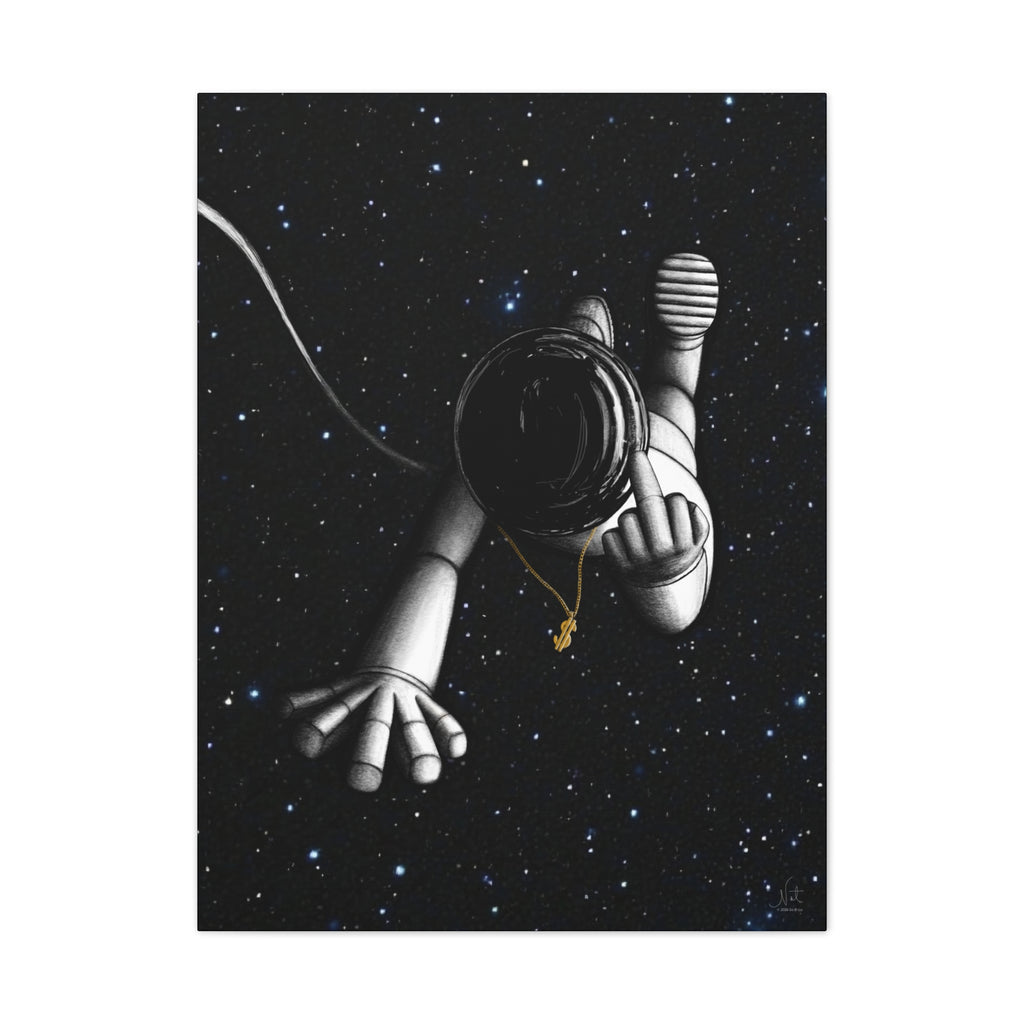 "Give Me Space" Art Canvas Print — Modern Abstract Wall Decor