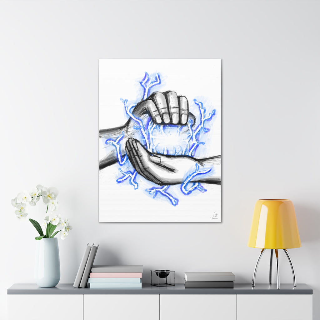 "Untapped" Art Canvas Print — Modern Abstract Wall Decor