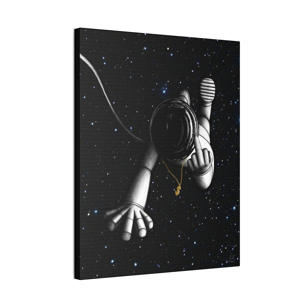 "Give Me Space" Art Canvas Print — Modern Abstract Wall Decor