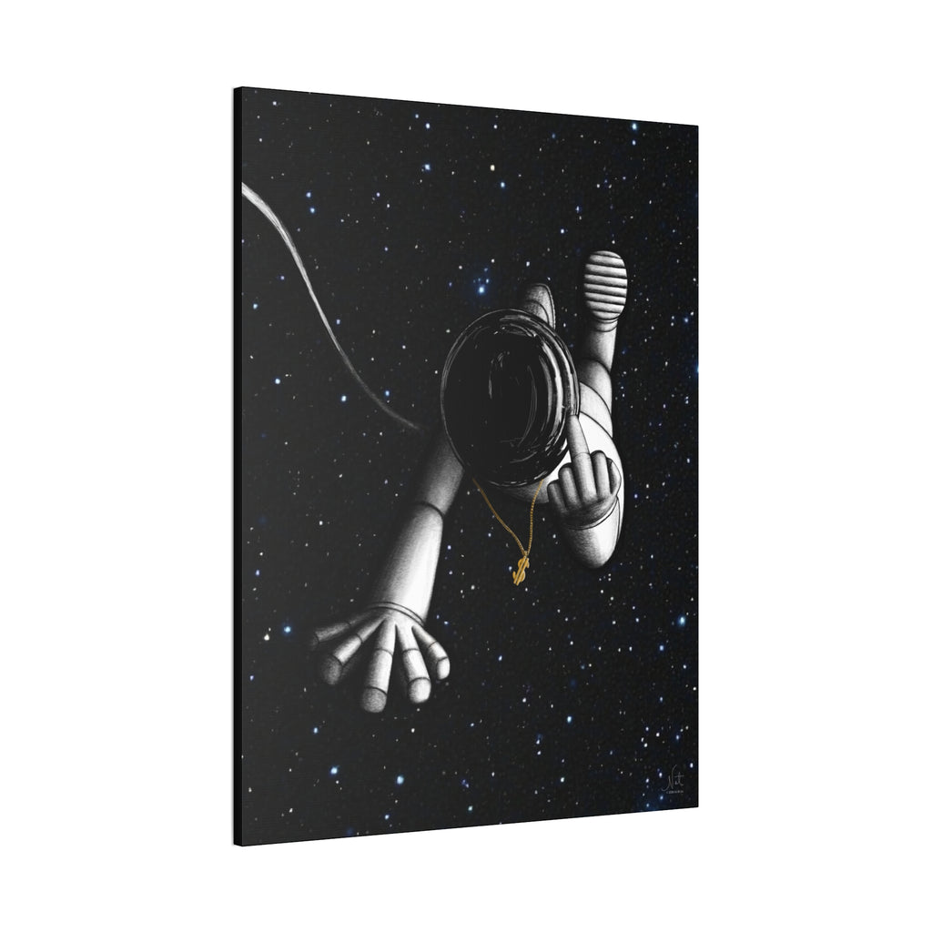 "Give Me Space" Art Canvas Print — Modern Abstract Wall Decor