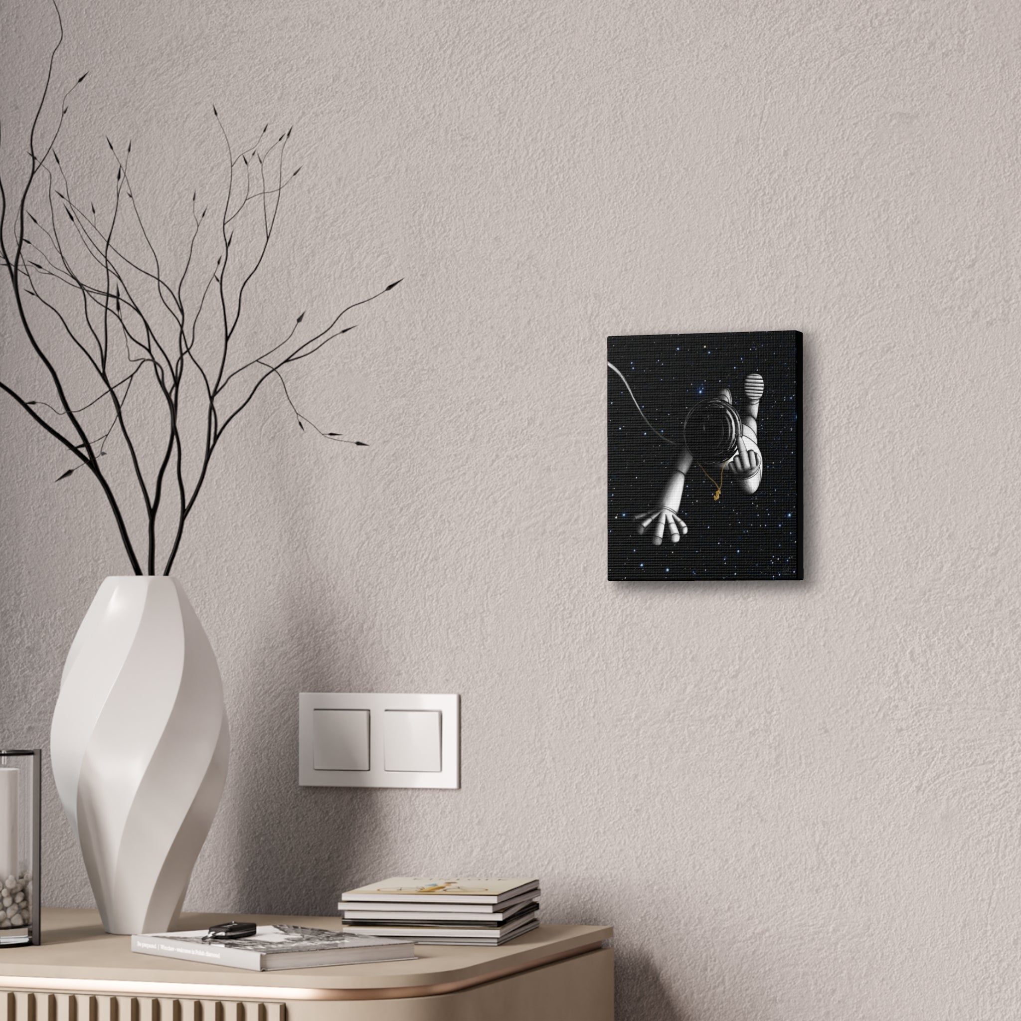 "Give Me Space" Art Canvas Print — Modern Abstract Wall Decor