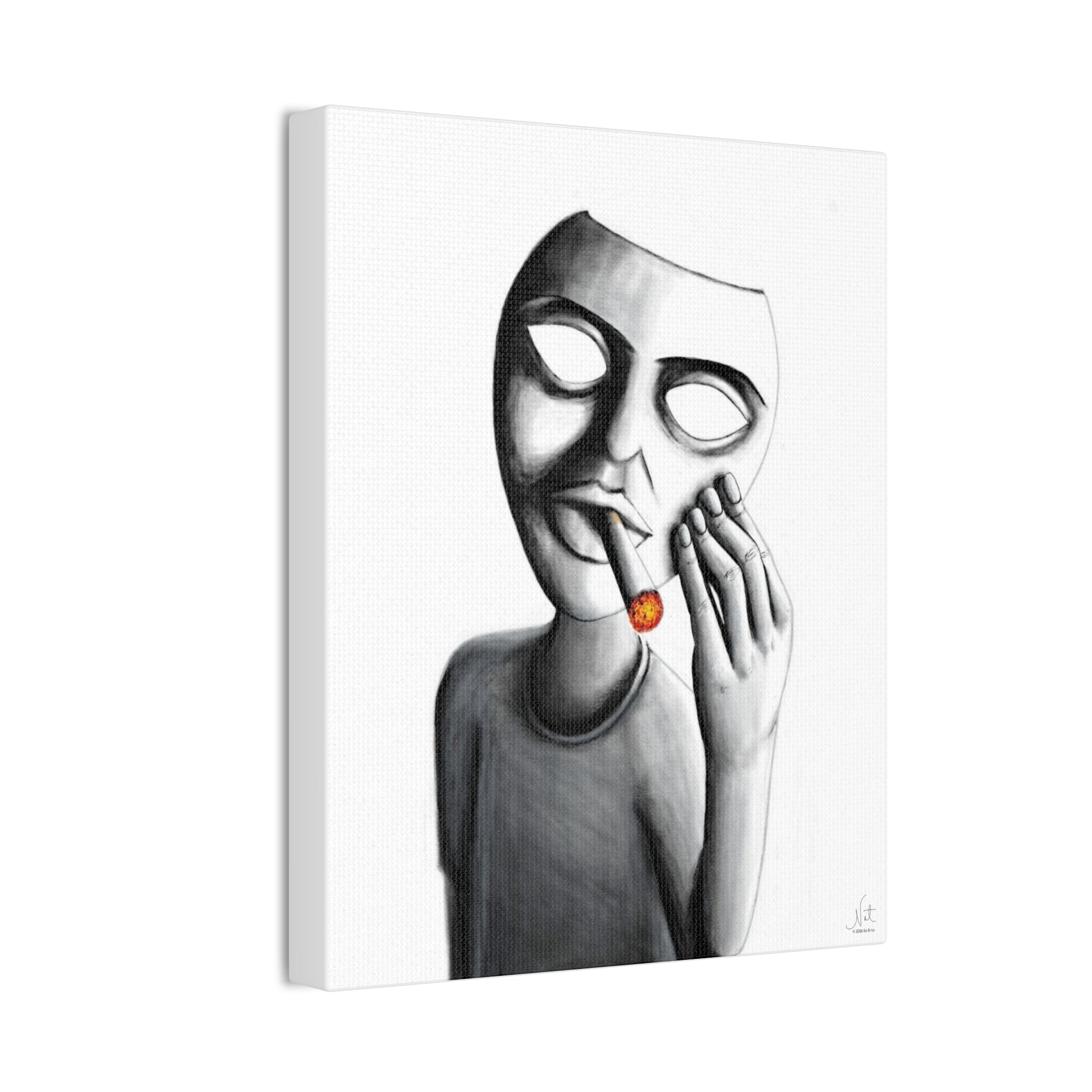 "Show Off" Art Canvas Print — Modern Abstract Wall Decor