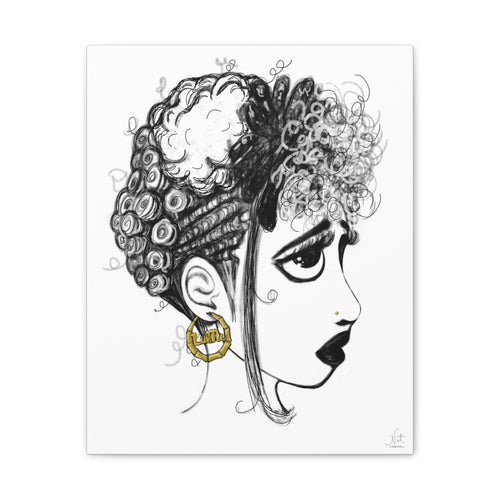 "High Maintenance" Art Canvas Print — Modern Abstract Wall Decor