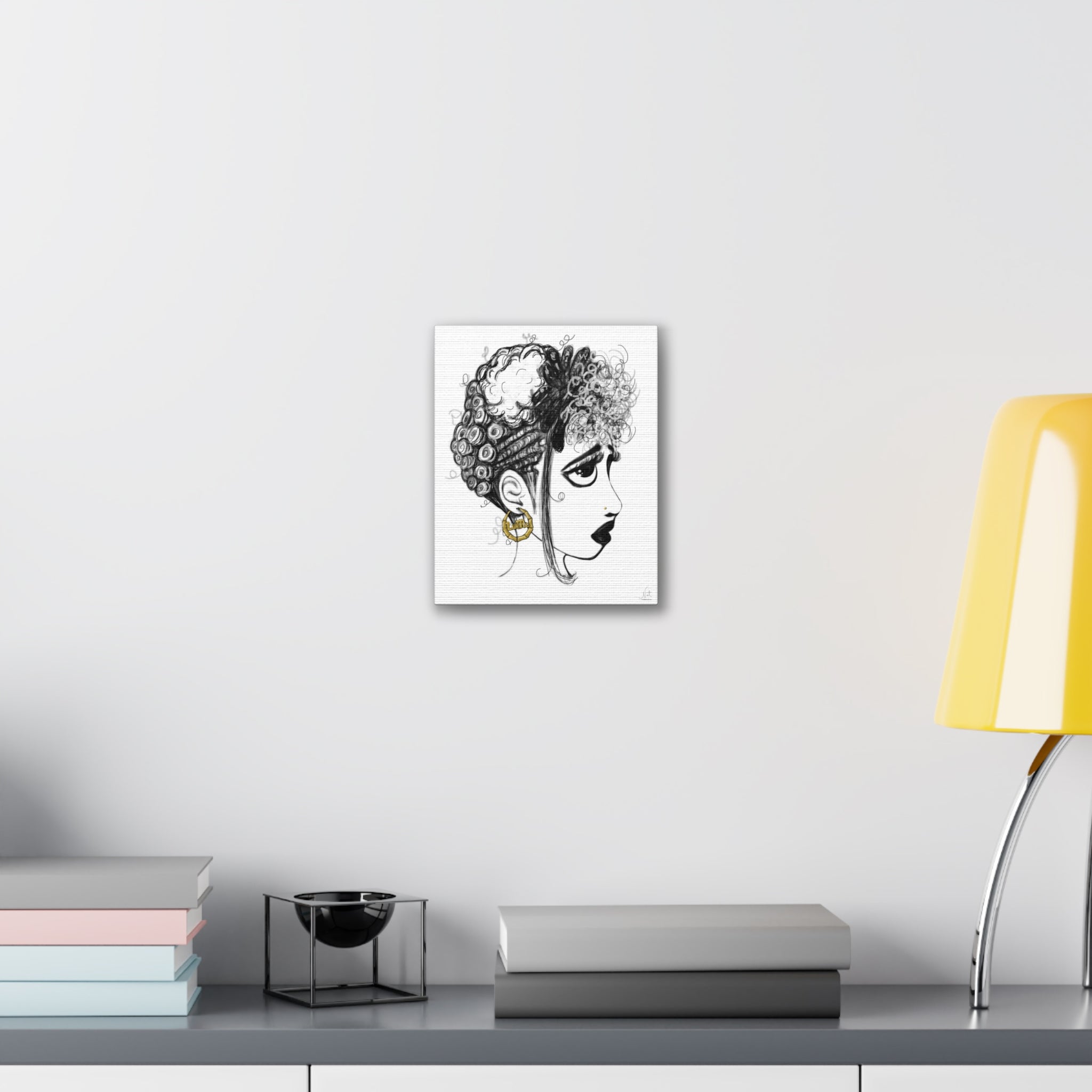 "High Maintenance" Art Canvas Print — Modern Abstract Wall Decor