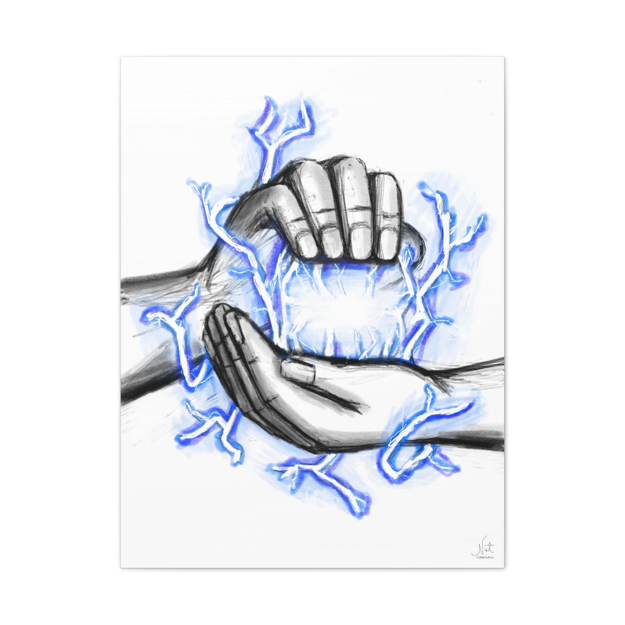 "Untapped" Art Canvas Print — Modern Abstract Wall Decor