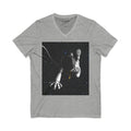 "Give Me Space" Astronaut Floating V-Neck Tee — Space Explorer Graphic Shirt