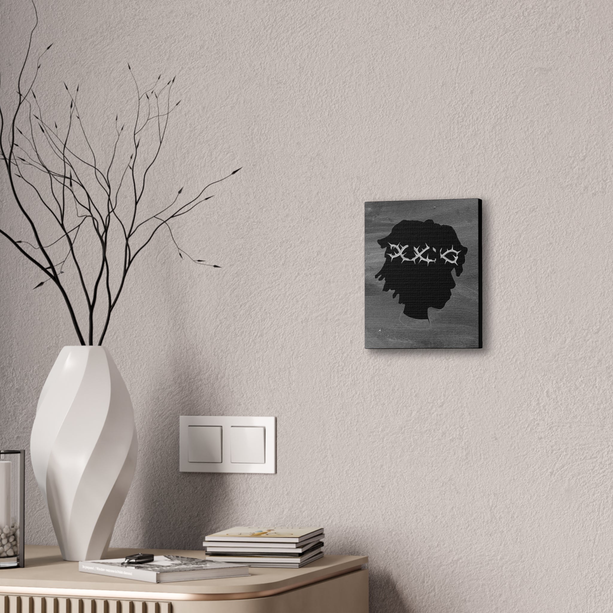 "Save Yourself" Art Canvas Print — Modern Abstract Wall Decor