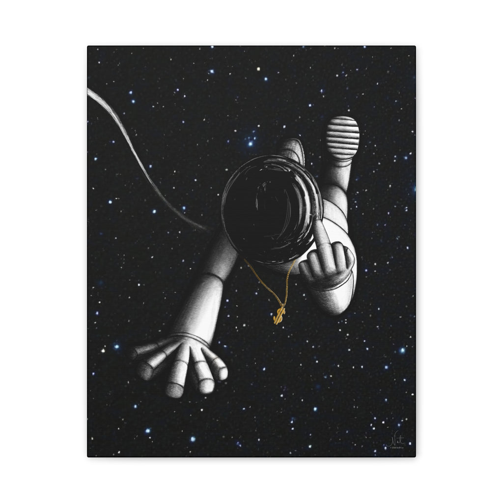"Give Me Space" Art Canvas Print — Modern Abstract Wall Decor
