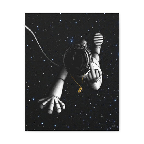 "Give Me Space" Art Canvas Print — Modern Abstract Wall Decor