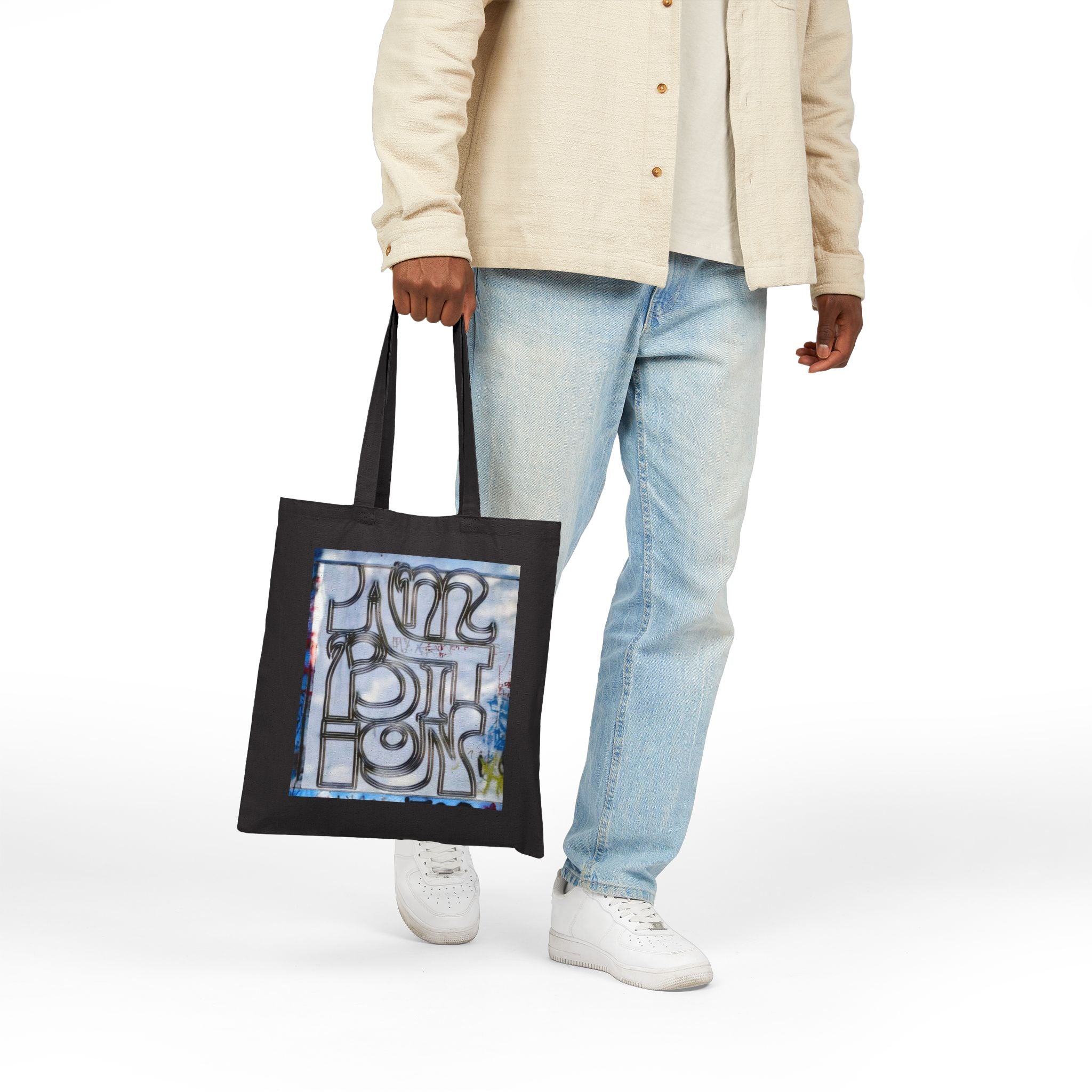 "Ambition" Canvas Tote Bag — Urban Graffiti Art Print