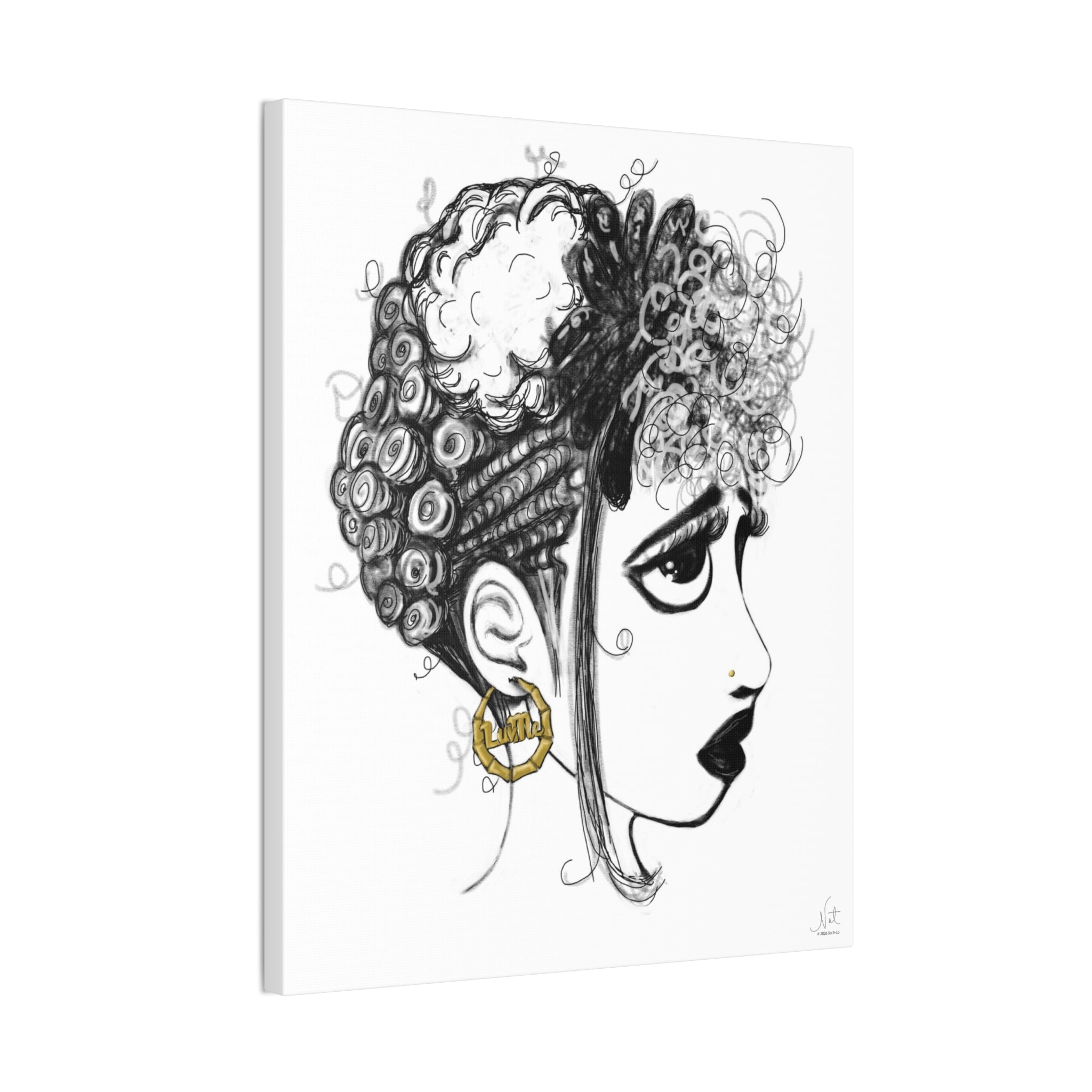 "High Maintenance" Art Canvas Print — Modern Abstract Wall Decor