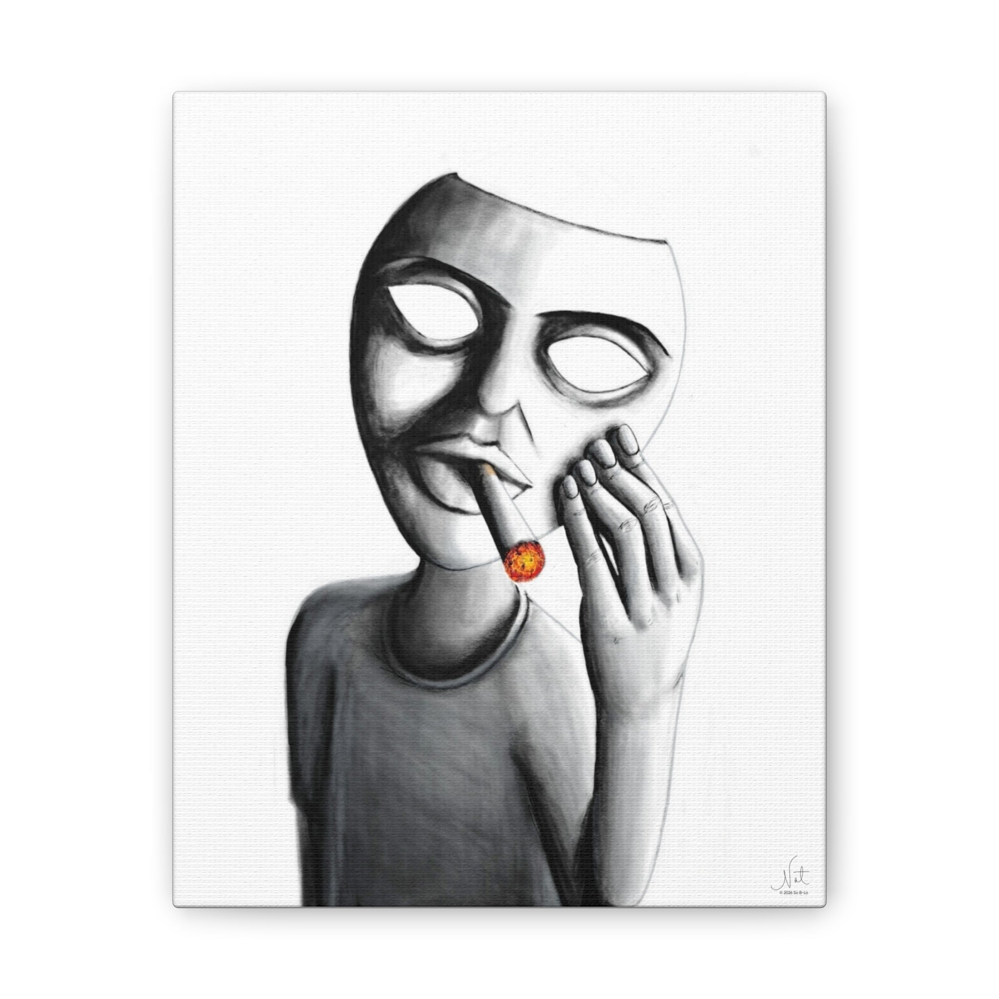 "Show Off" Art Canvas Print — Modern Abstract Wall Decor