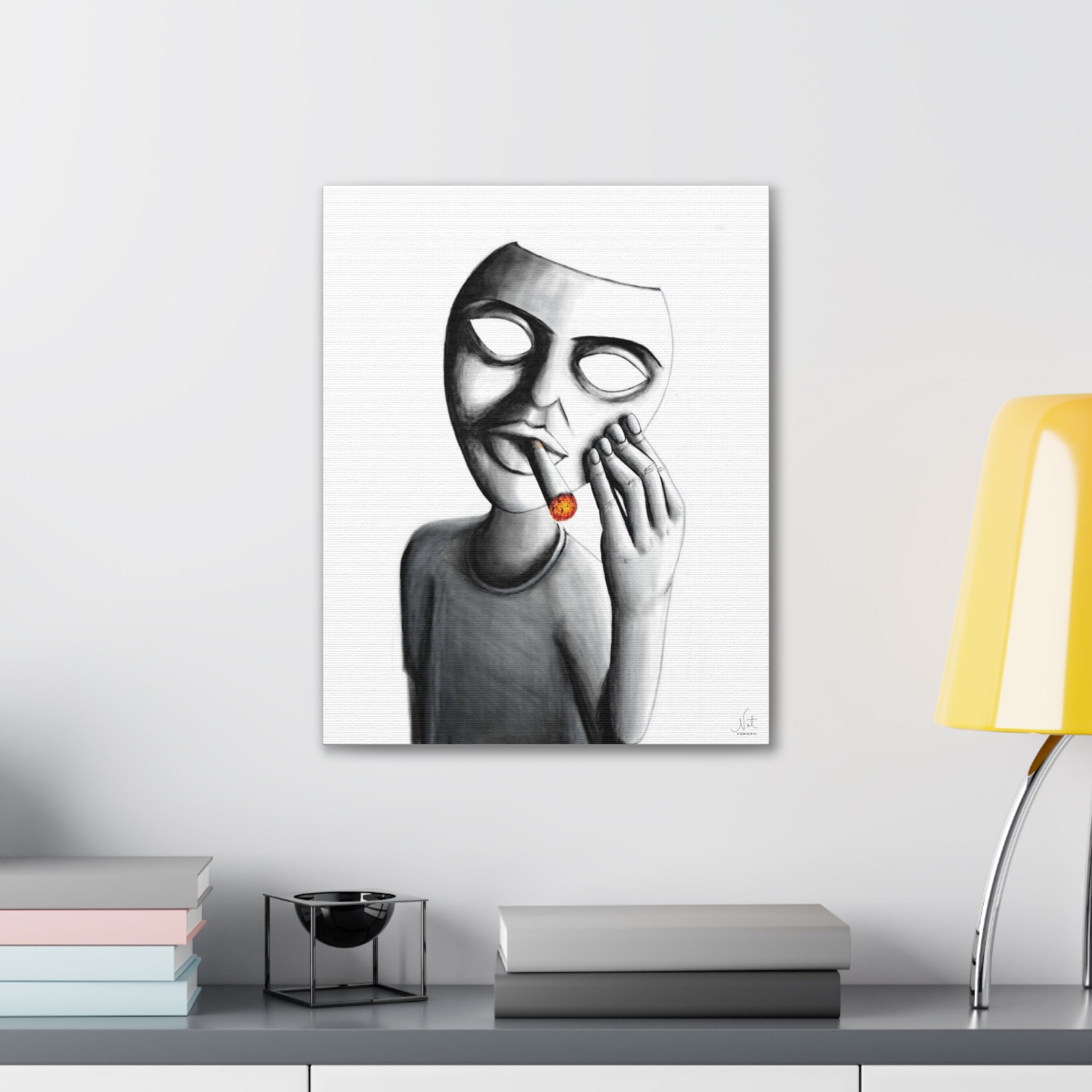 "Show Off" Art Canvas Print — Modern Abstract Wall Decor
