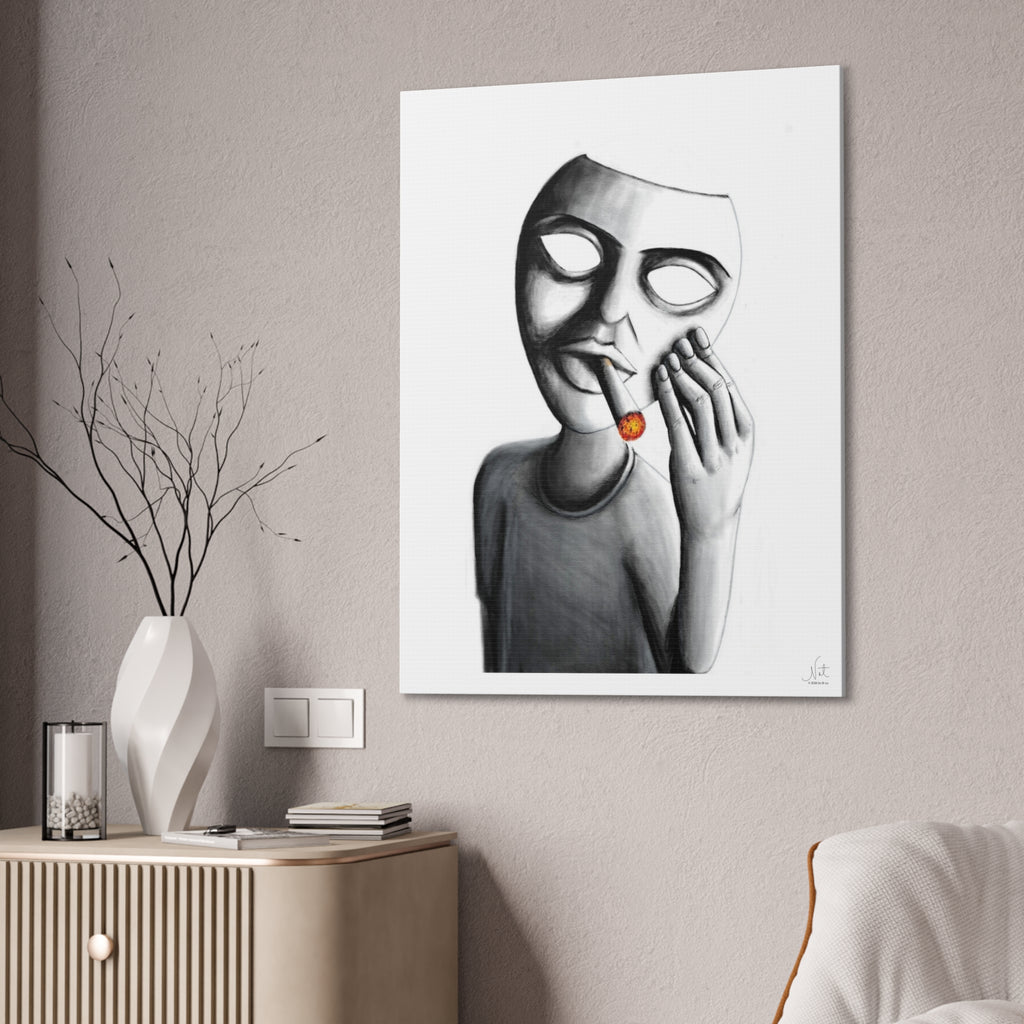 "Show Off" Art Canvas Print — Modern Abstract Wall Decor