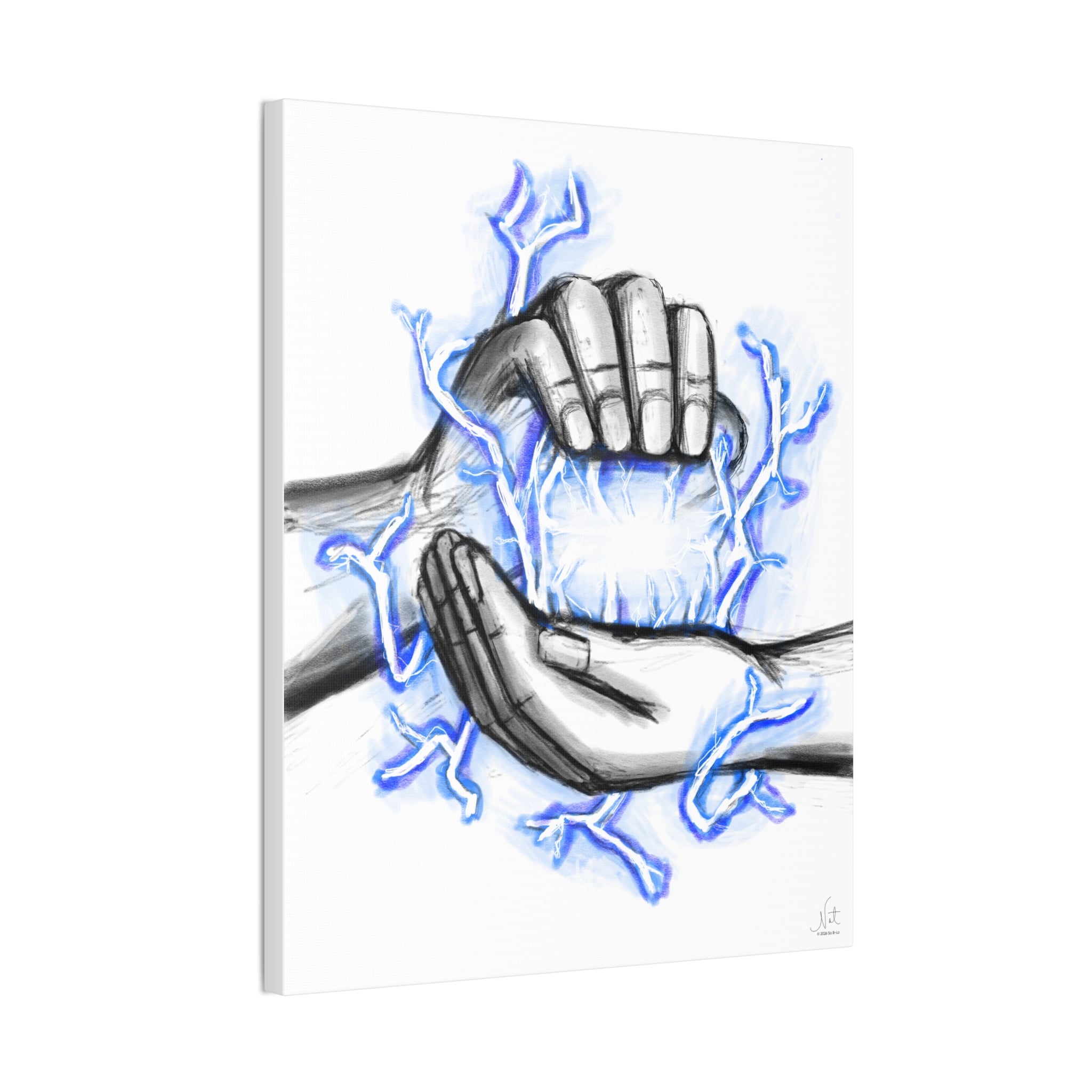 "Untapped" Art Canvas Print — Modern Abstract Wall Decor