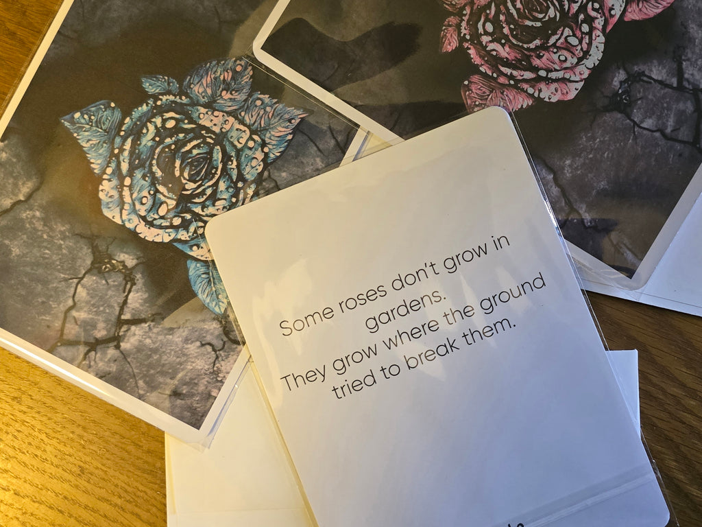 Mood Mail "Rose From the Concrete" 5x7 Art Print Bundle (Set of 3)