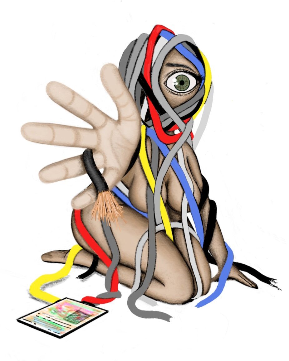 8×10 Certified Open Edition Fine Art Print- "Wired Tangles"