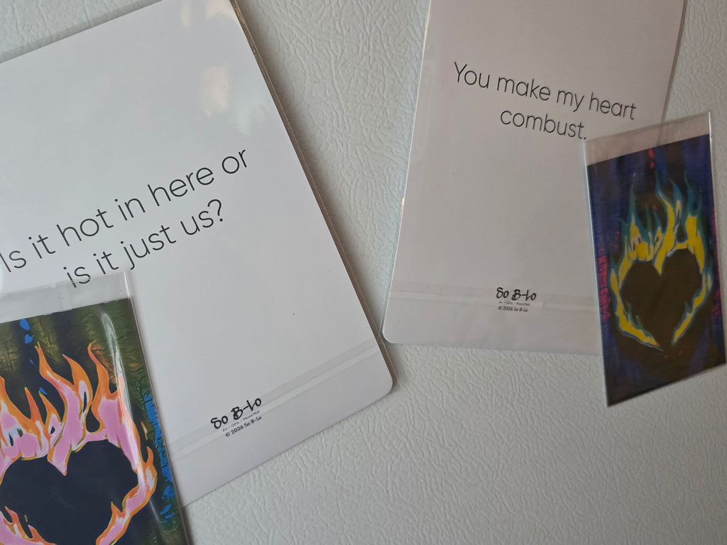 Mood Mail "Fire x Desire" 5x7 Art Print and Magnet Set