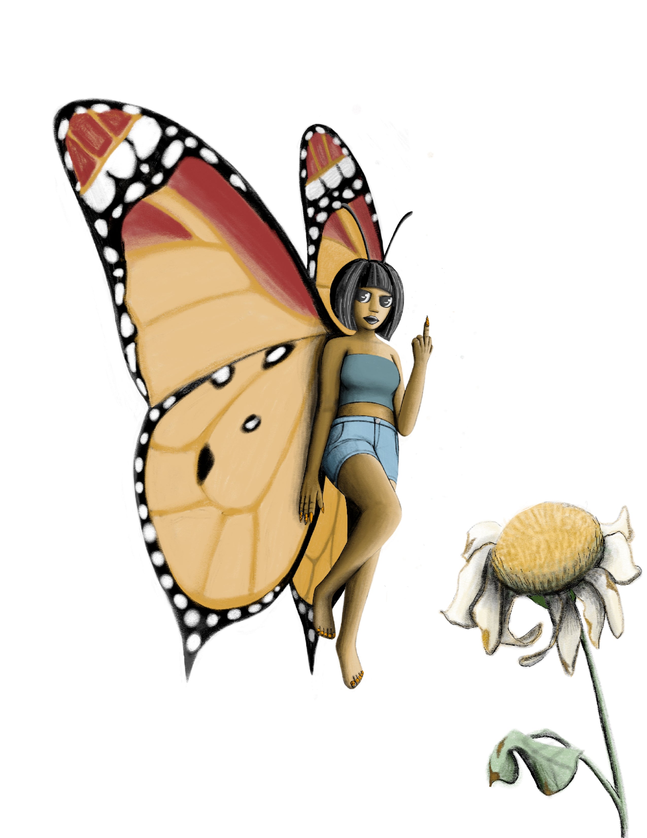 Mood Mail™ 5×7 Fine Art Print Card- "Beautiful Menace"