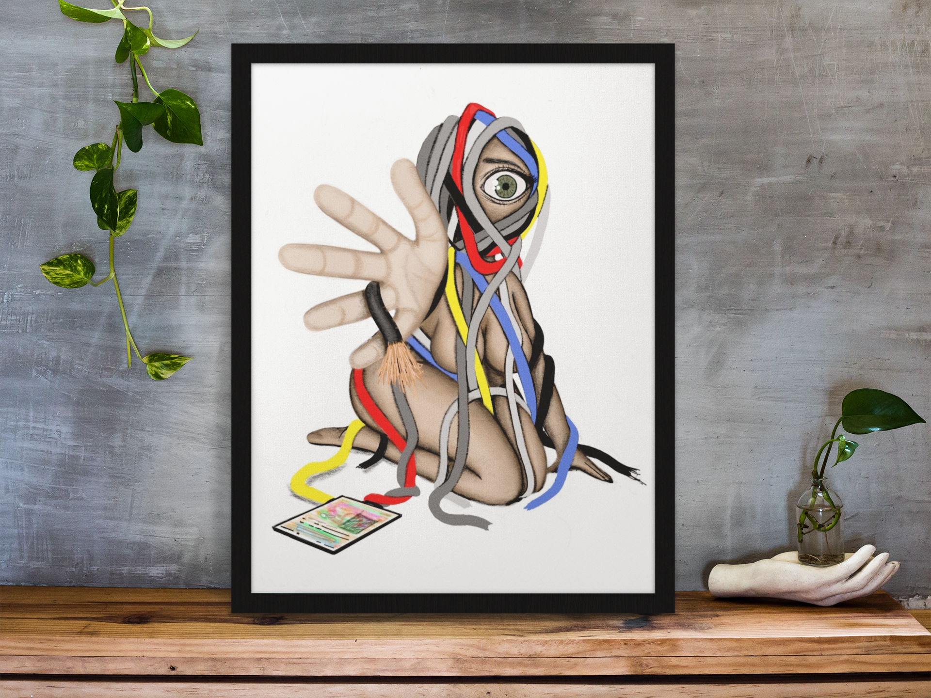 8×10 Certified Open Edition Fine Art Print- "Wired Tangles"