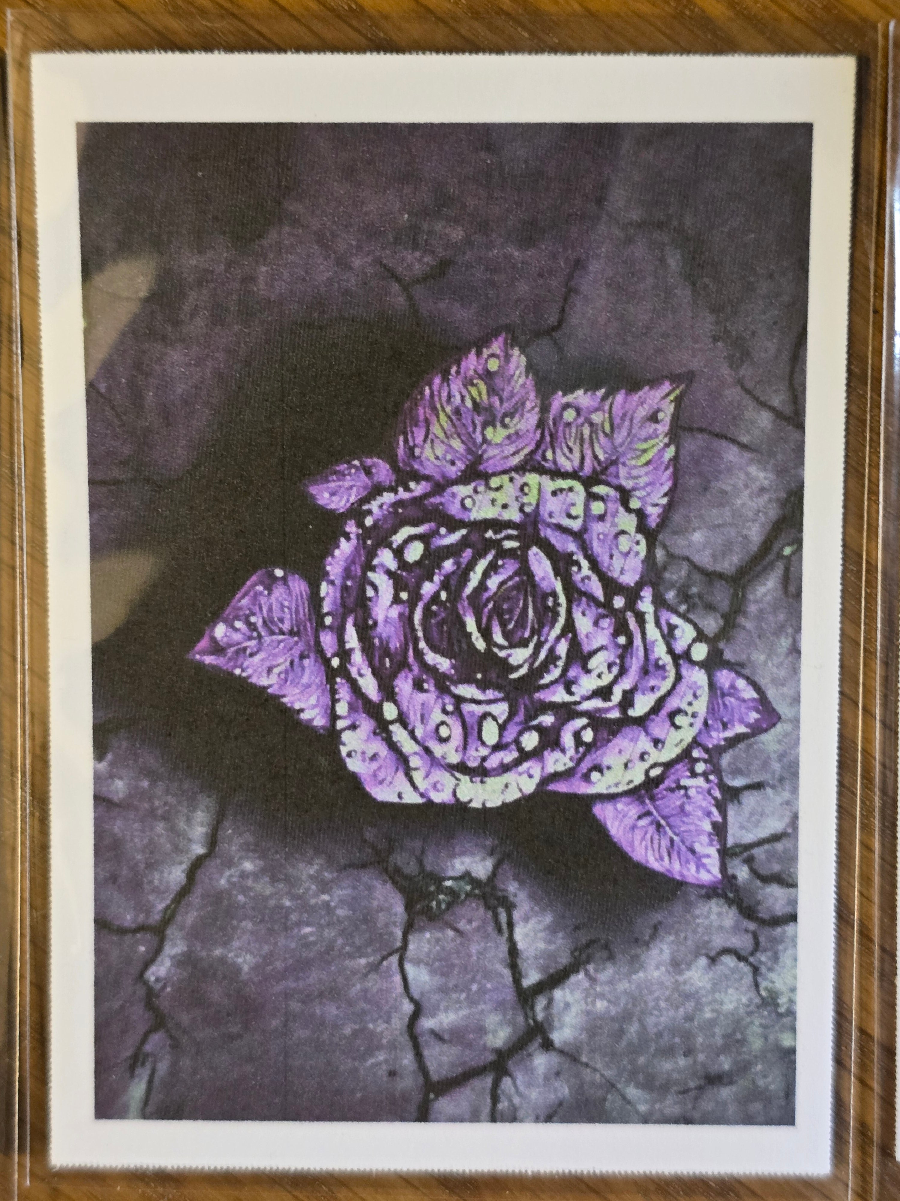 Mood Mail "Rose from the Concrete" 2.5×3.5 ACEO Art Print Bundle (Set of 3)