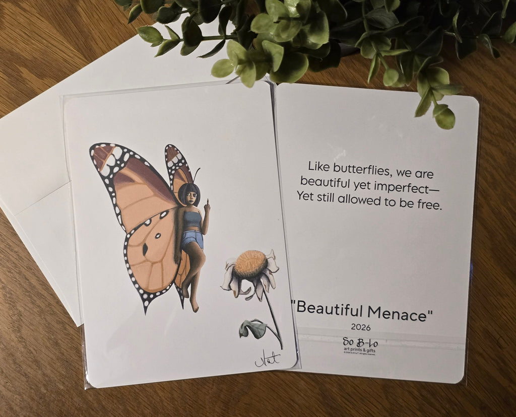 Mood Mail™ 5×7 Fine Art Print Card- "Beautiful Menace"