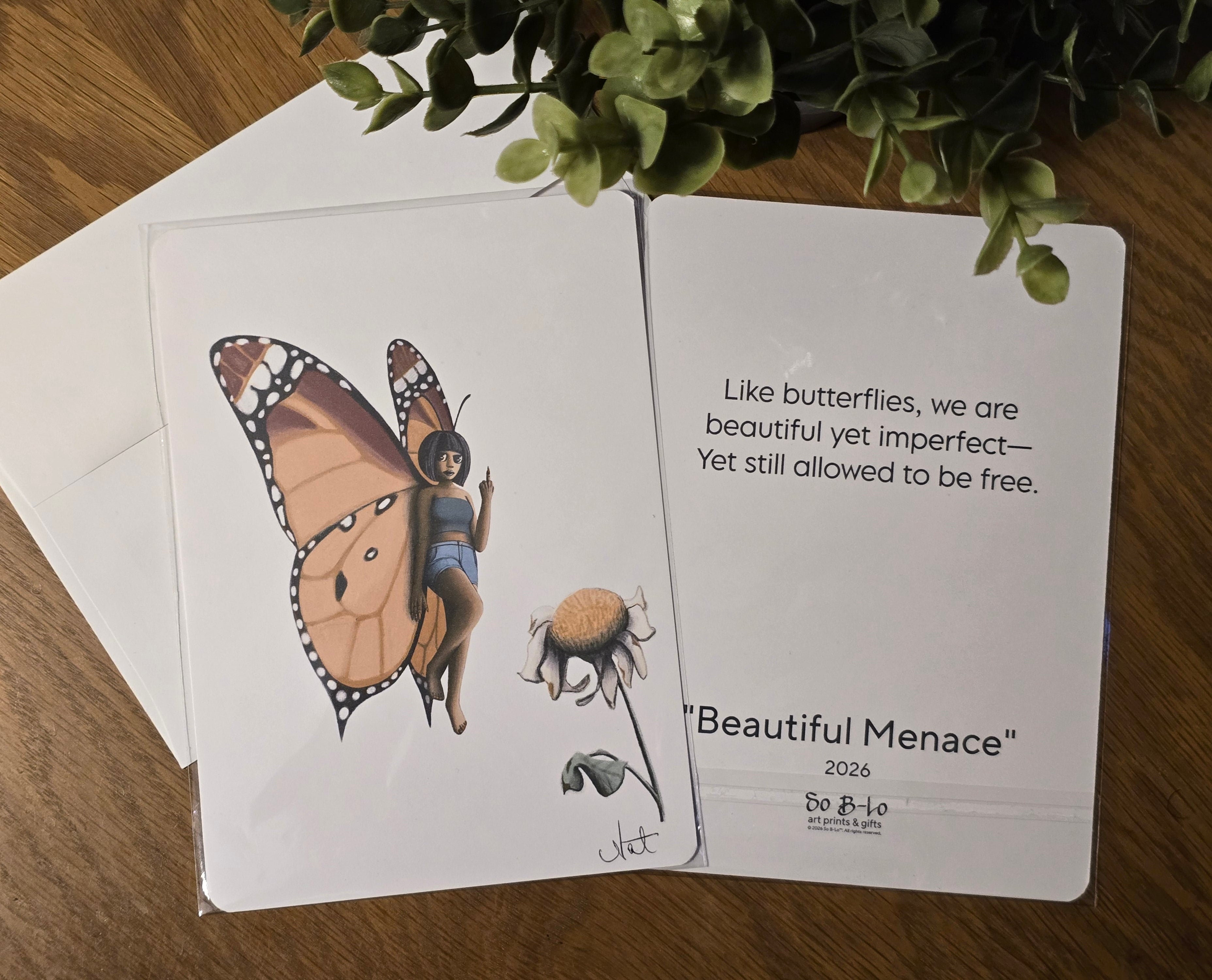 Mood Mail™ 5×7 Fine Art Print Card- "Beautiful Menace"
