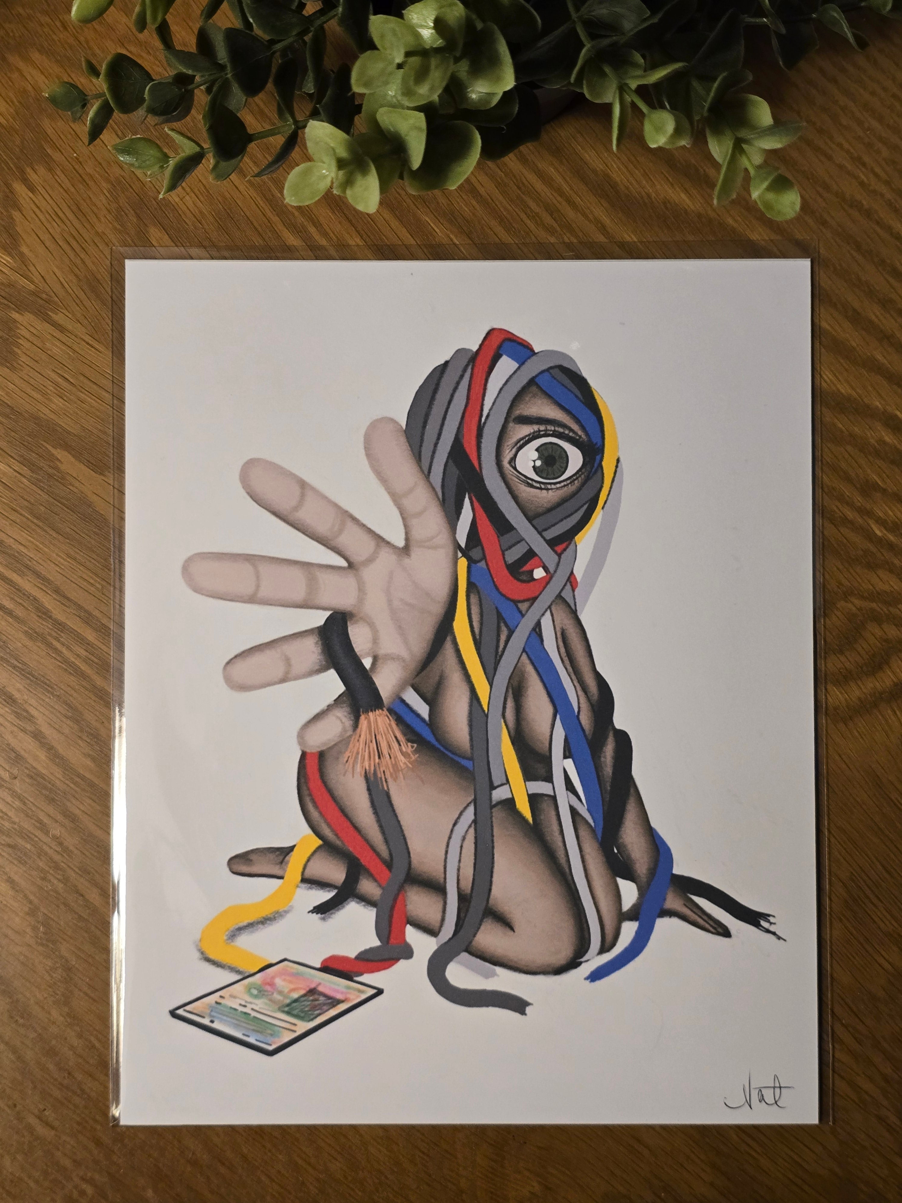 8×10 Certified Open Edition Fine Art Print- "Wired Tangles"