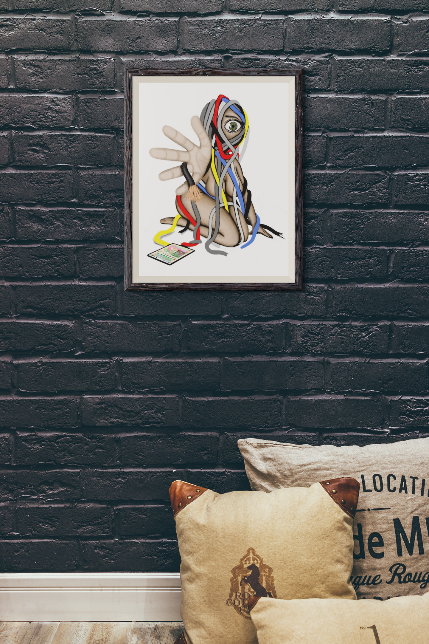 8×10 Certified Open Edition Fine Art Print- "Wired Tangles"