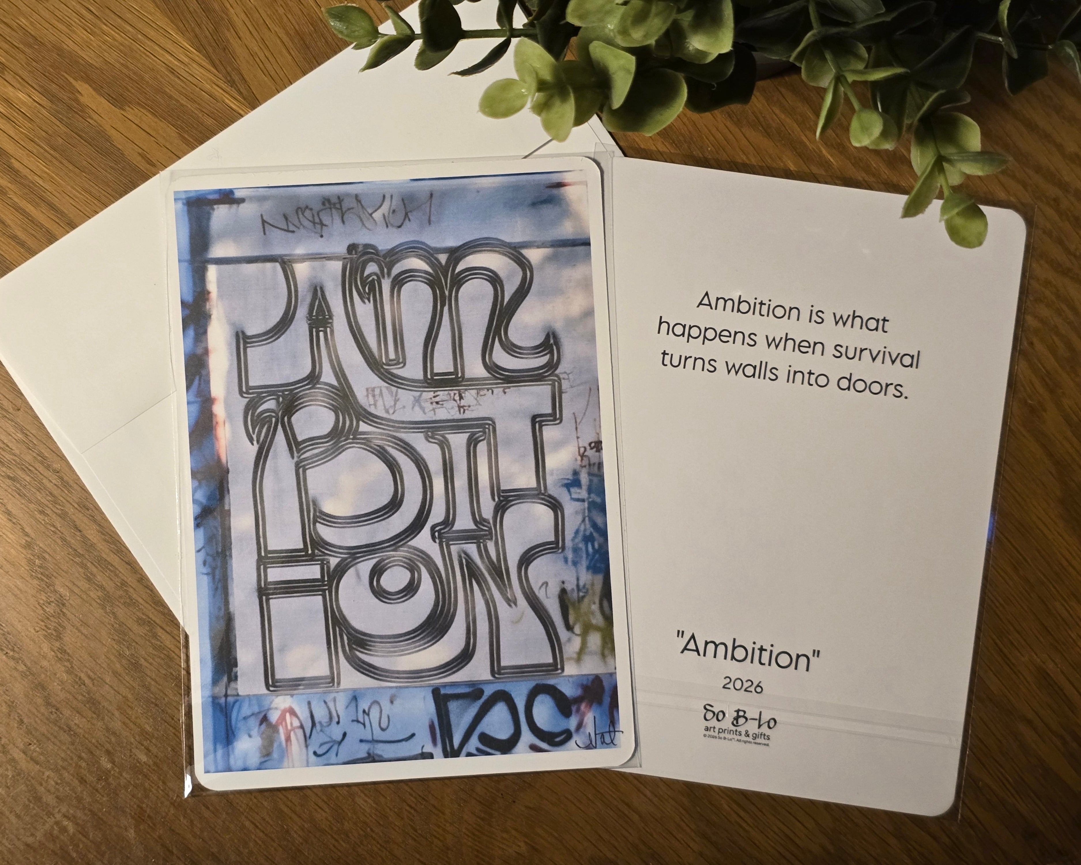 Mood Mail™ 5×7 Fine Art Print Card- "Ambition"