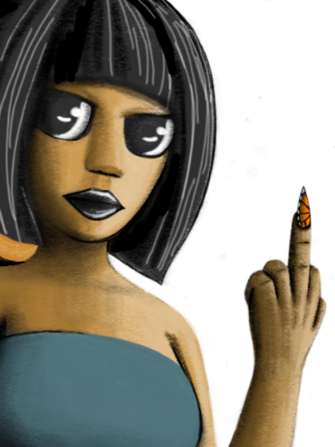 8×10 Certified Open Edition Fine Art Print- "Beautiful Menace"