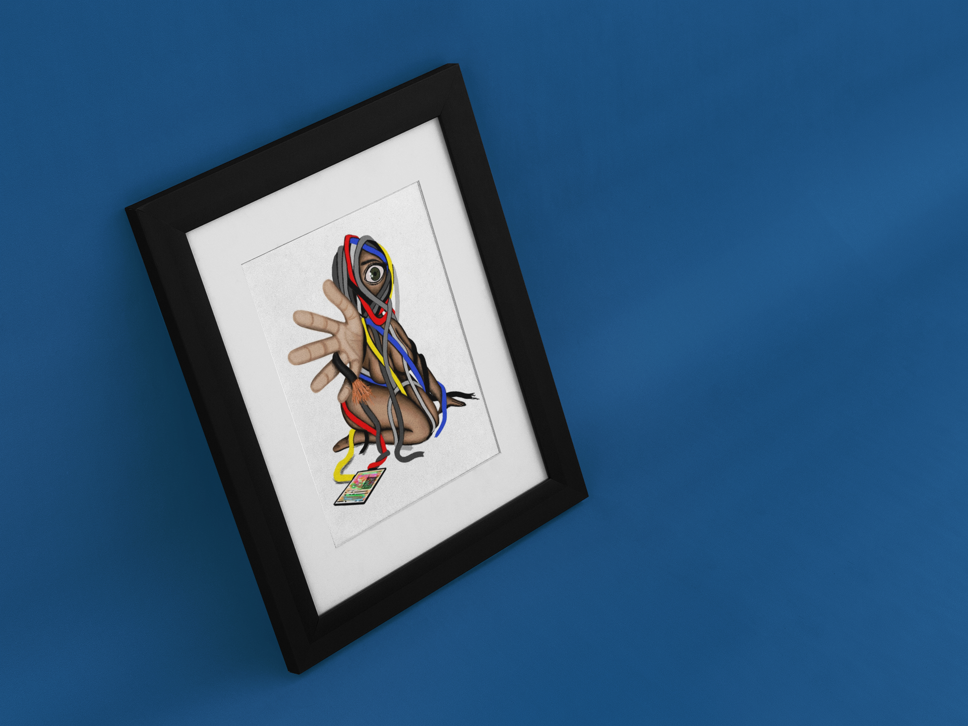 Mood Mail™ 5×7 Fine Art Print Card- "Wired Tangles"