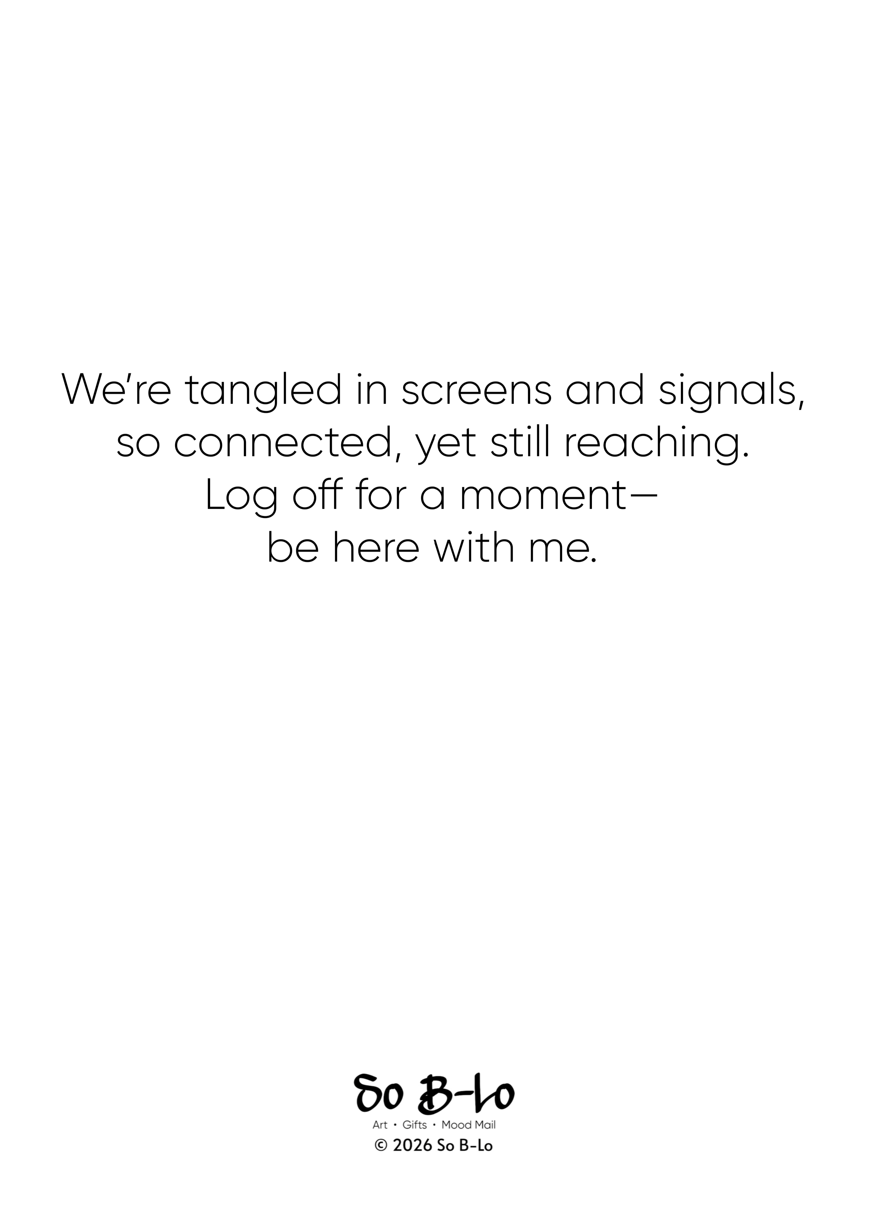 Mood Mail™ 5×7 Fine Art Print Card- "Wired Tangles"