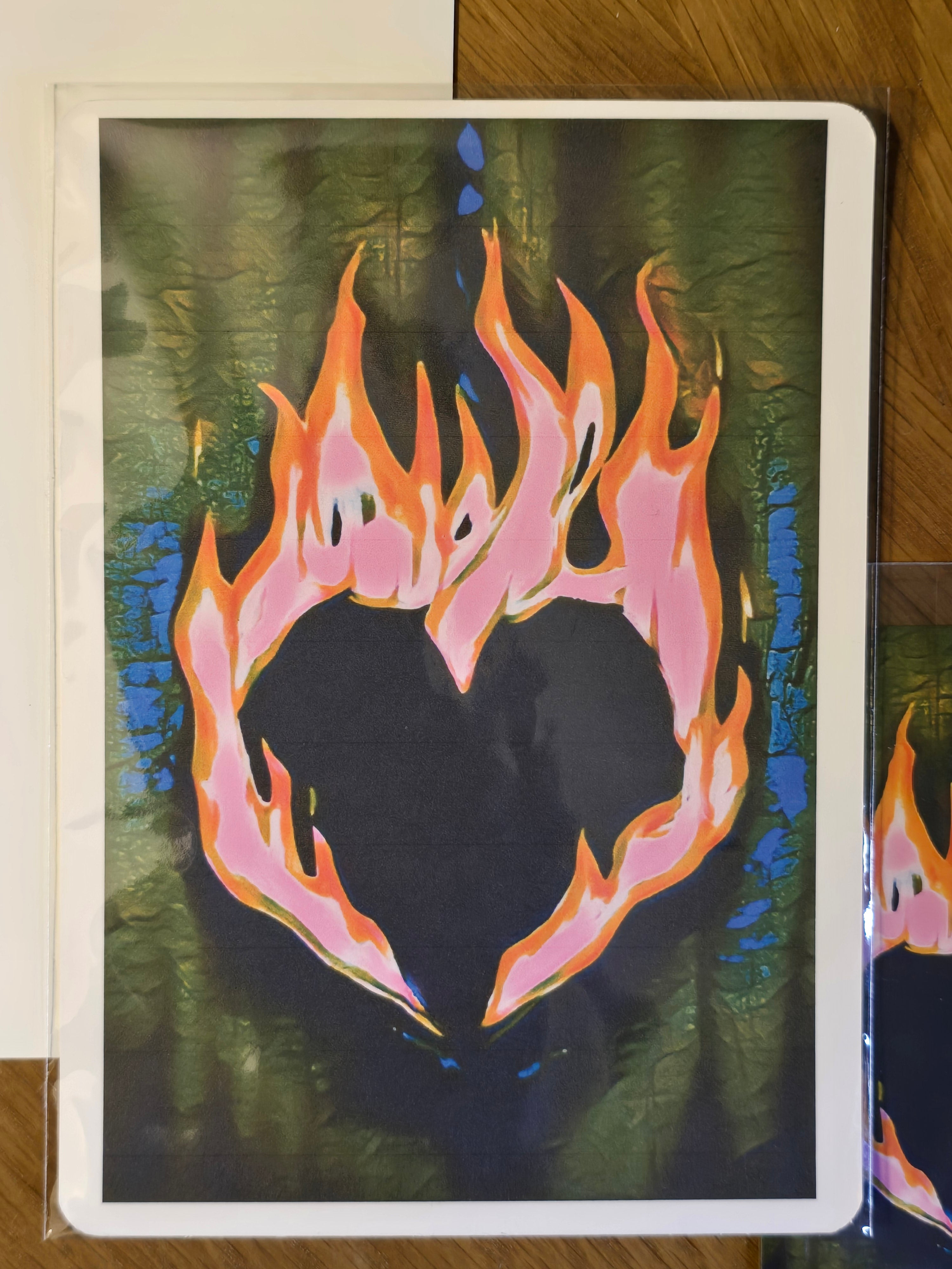 Mood Mail "Fire x Desire" 5x7 Art Print and Magnet Set