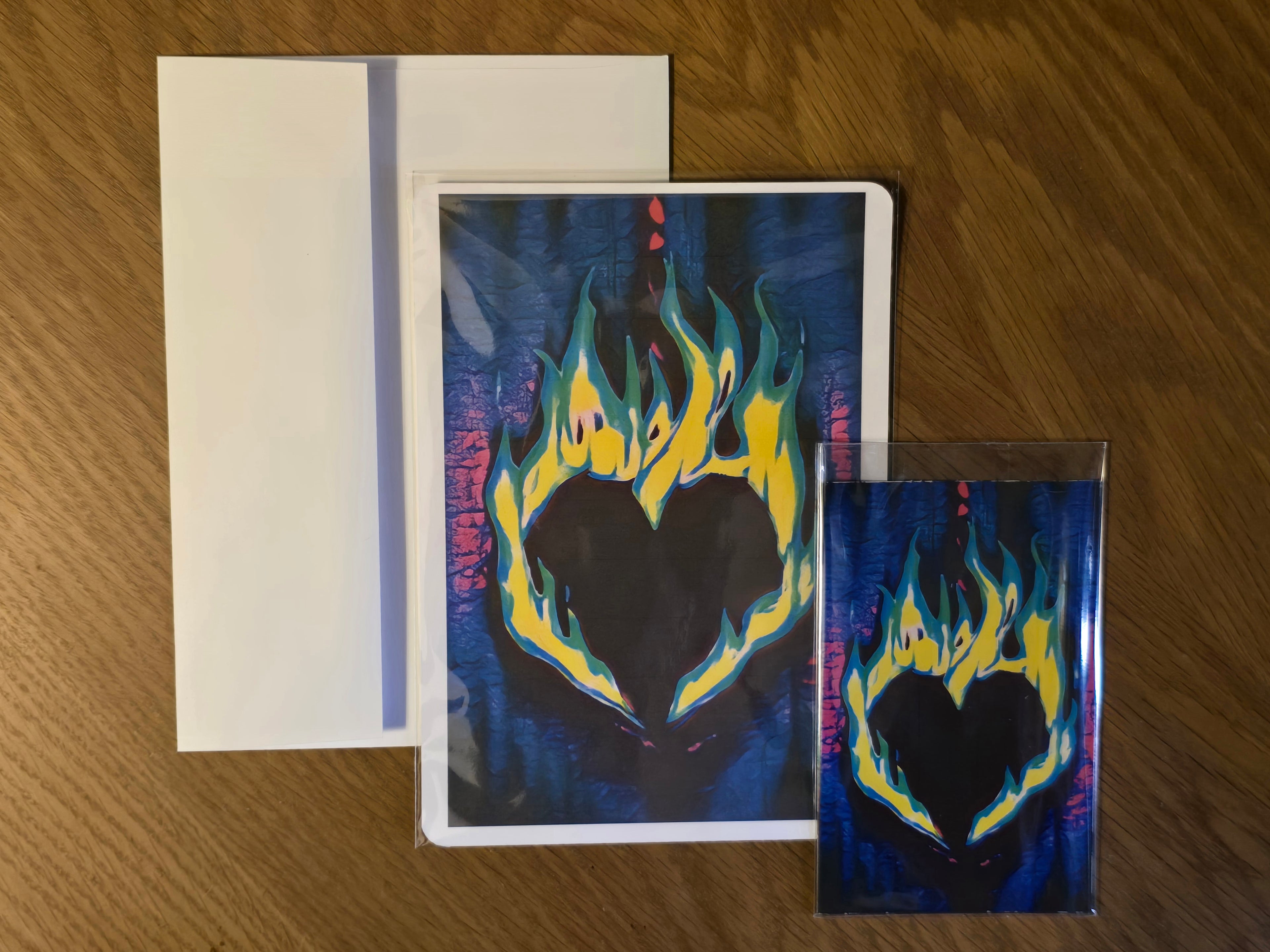 Mood Mail "Fire x Desire" 5x7 Art Print and Magnet Set